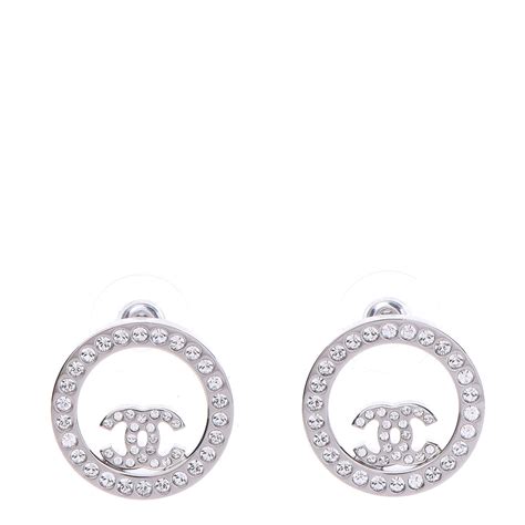 chanel sterling silver earrings